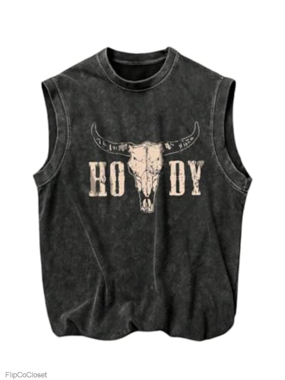 Men's Cowboy Tank Top Graphic Sleeveless Western Country Casual Tee